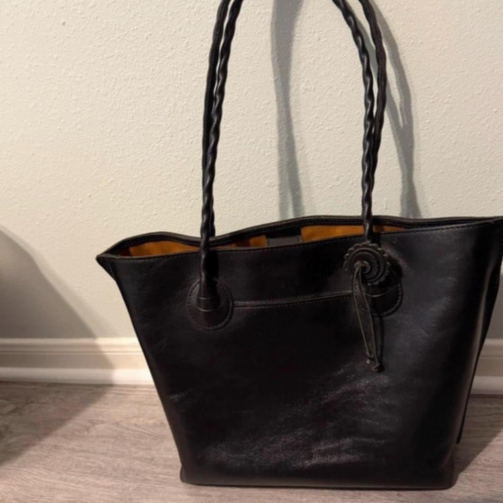 Black Leather Purse by Patricia Nash